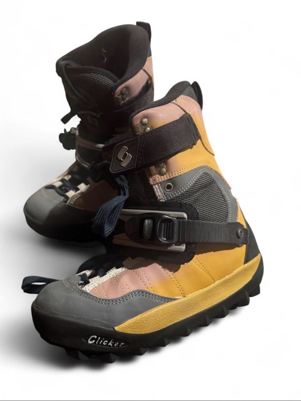 Shimano Yellow and Gray Men's Clicker Boots